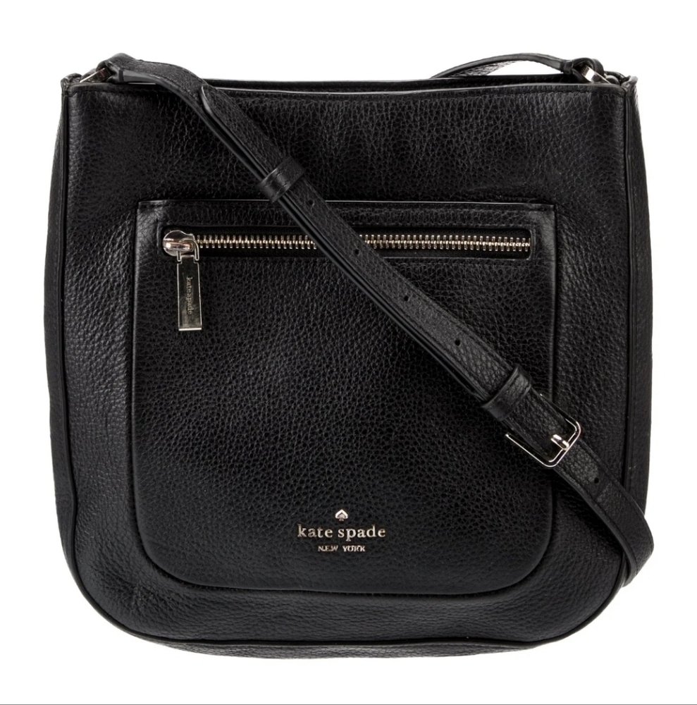 Kate Spade New York Leila Leather Crossbody Bag, Black